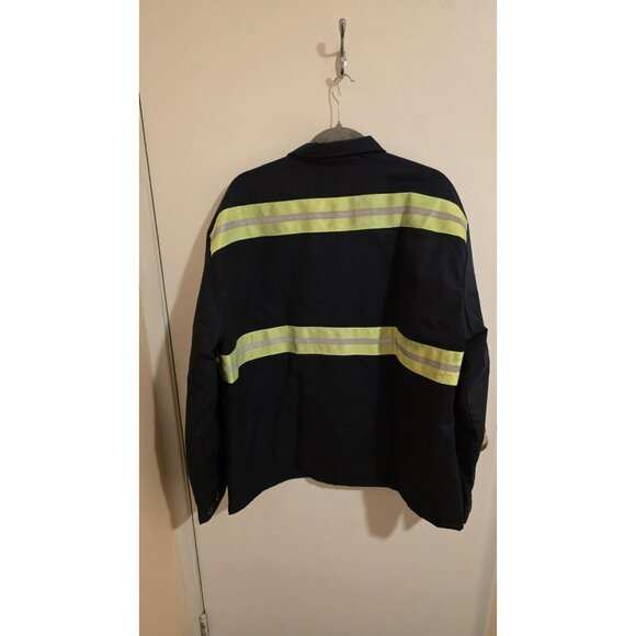 RED KAP MENS ENHANCED VISIBILITY PERMALINED PANEL JACKET SIZE XL Workwear - Picture 2 of 12